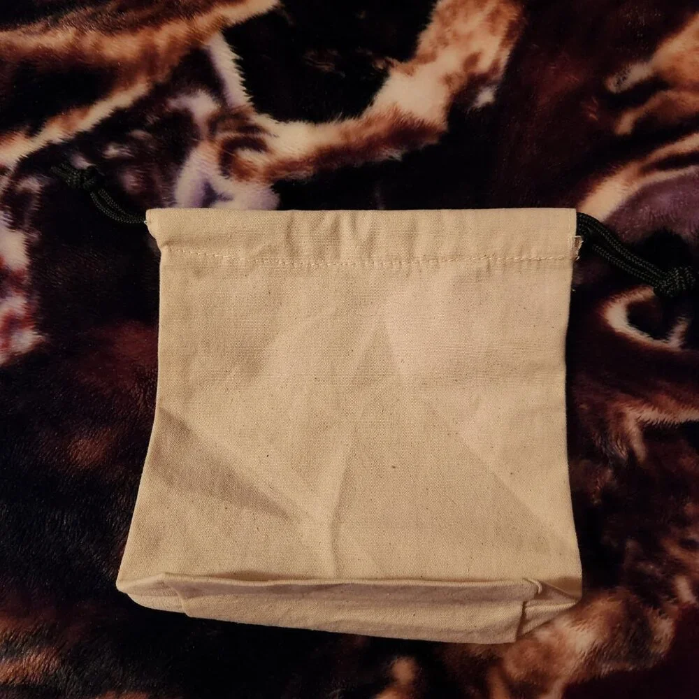 Decorative Drawstring Fish Cotton Beach Bag length 10 in. width-9in